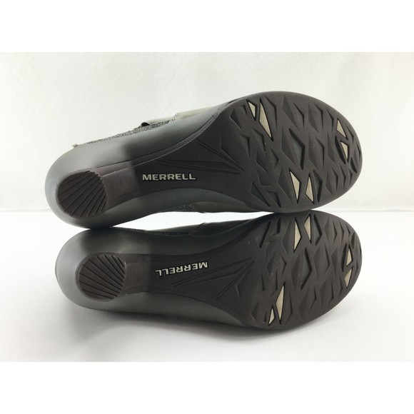 Merrell Aluminum Lt Olive Leather Harness Strap Pull On Ankle Booties-Women's 8 - Picture 6 of 10